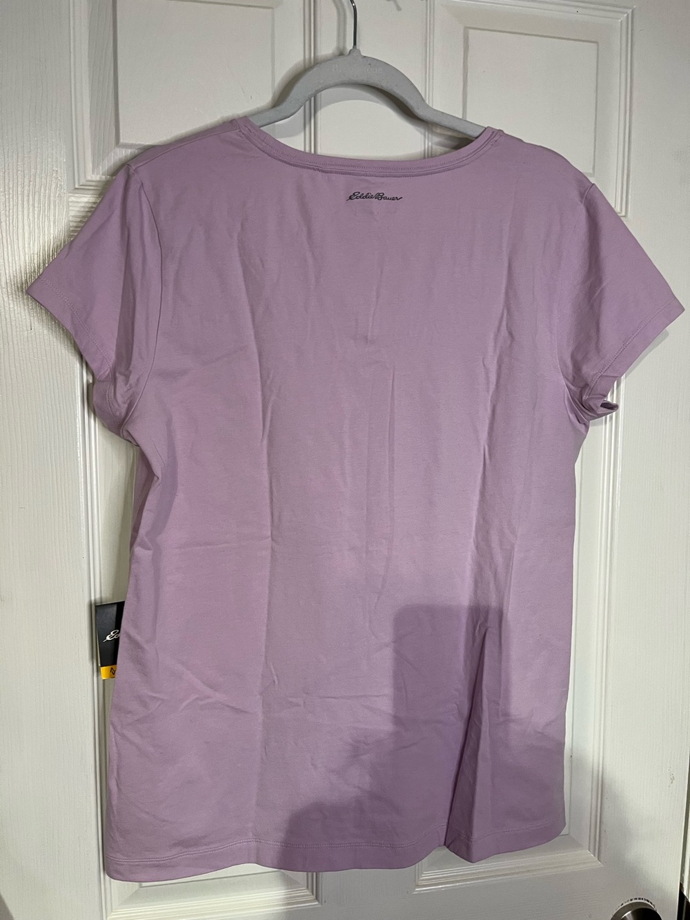 Eddie Bauer Light Lavender Scoop-Neck Short Sleeve Tee - Picture 6 of 11